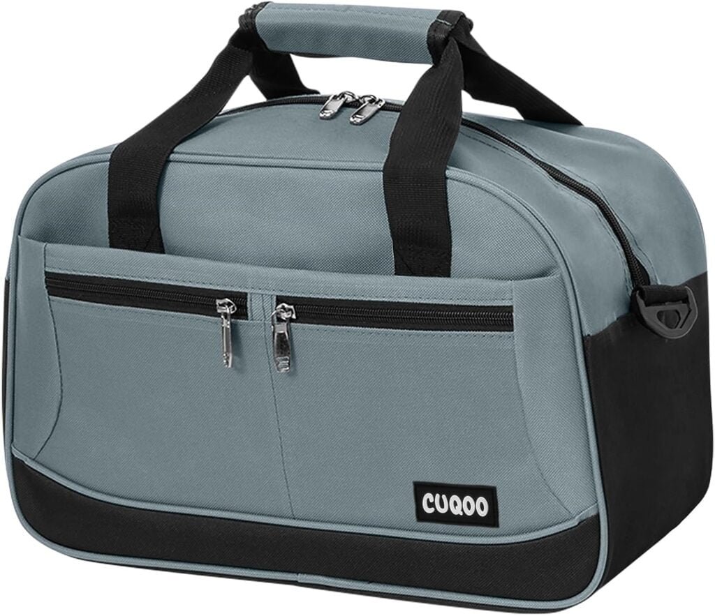 CUQOO 40x20x25 Ryanair Airlines Underseat Cabin Bag with Adjustable Shoulder Strap â€“ Perfect Under Seat Airline Travel Hand Luggage Bag | Carry on Holdall for Planes with Multiple Pockets