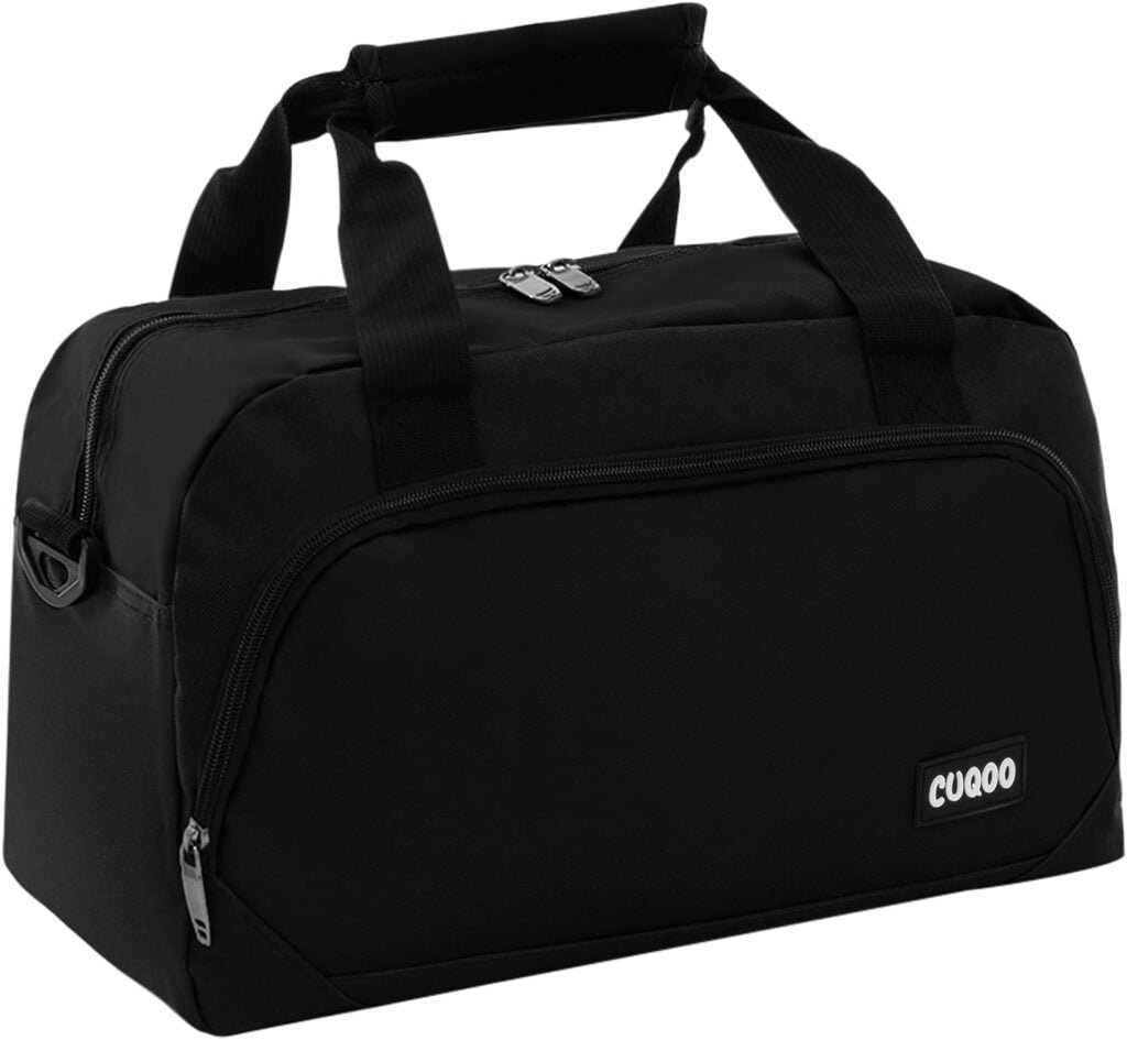 CUQOO 40x20x25 Ryanair Airlines Underseat Cabin Bag with Adjustable Shoulder Strap â€“ Perfect Under Seat Airline Travel Hand Luggage Bag | Carry on Holdall for Planes with Multiple Pockets