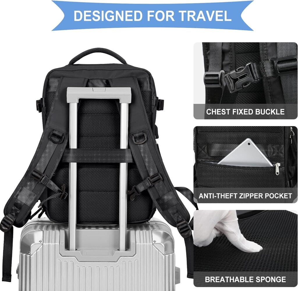 easyjet cabin bag 40x20x25 underseat ryanair cabin bags Underseat Carry-ons travel backpack Women, Hand Luggage Bag Men Cabin Size Laptop backpack with USB Charging Port Shoes Compartment