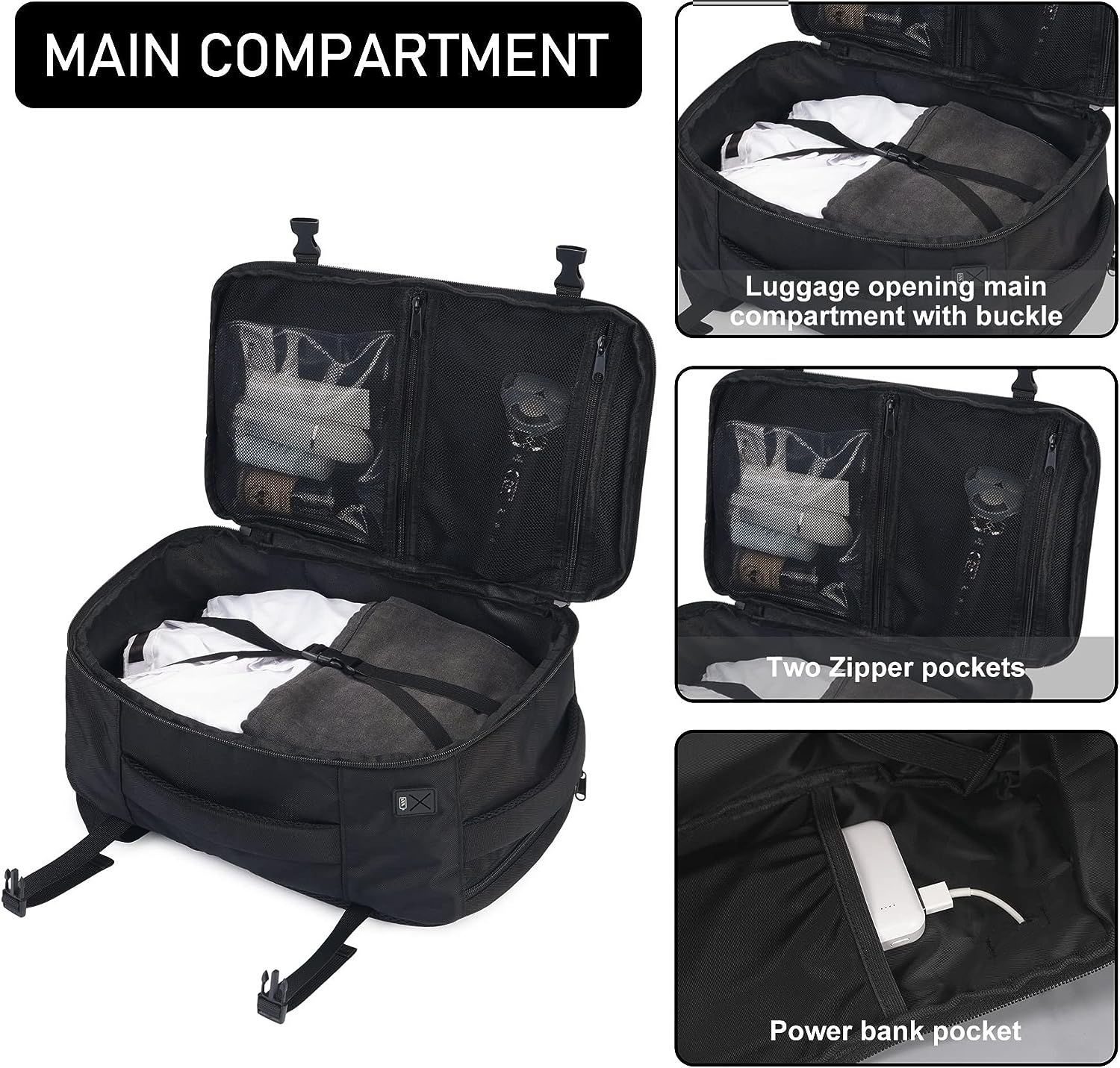 Ecohub Ryanair Cabin Bag 40x20x25 Underseat Travel Bag Review