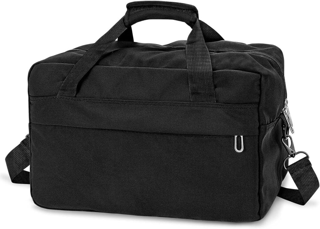 for Ryanair Cabin Bag 40x20x25 Underseat, Hysagtek 20L Carry On Bag Holdall Airlines Cabin Under Seat Foldable Flight Travel Duffel Bag for Women Men (Black)