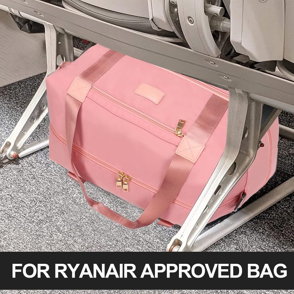 for Ryanair Cabin Bags 40x20x25 Underseat Cabin Bag Waterproof Travel Hand Luggage Bag Carry on Bag Weekend Overnight Bag for Women and Men with Shoe Pouch