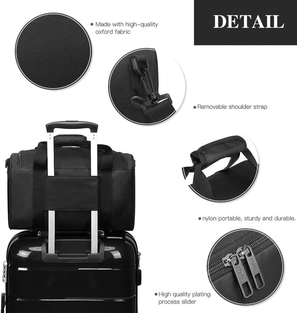 Kono 40x20x25 Under The Seat Holdall Cabin Hand Luggage Carry-On Travel ...