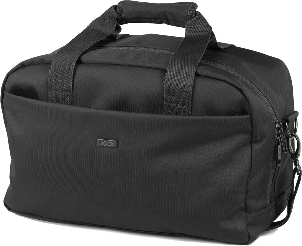 Rock Platinum Carry On Underseat Bag New Easyjet 2021 Size Ryanair Compliant Holdall (40 x 25 x 20cm) Black