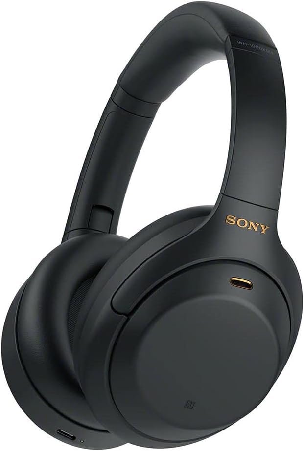 Sony WH-1000XM4 Wireless Premium Noise Canceling Overhead Headphones with Mic for Phone-Call and Alexa Voice Control, Black WH1000XM4 : Electronics