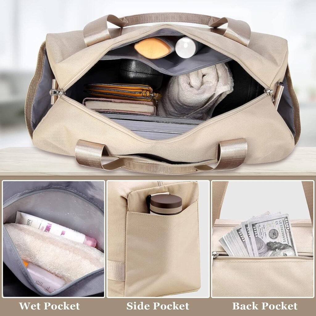 VMIKIV Designed for Ryanair Cabin Bags 40x20x25 Underseat Hand Luggage for Ryan Air Carry On Bags for Planes Travel Tote Bag for Weekend Overnight with Trolley Sleeve for Cabin Suitcase