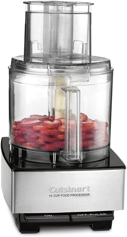 Cuisinart Food Processor 14-Cup Vegetable Chopper for Mincing, Dicing, Shredding, Puree Kneading Dough, Stainless Steel, DFP-14BCNY