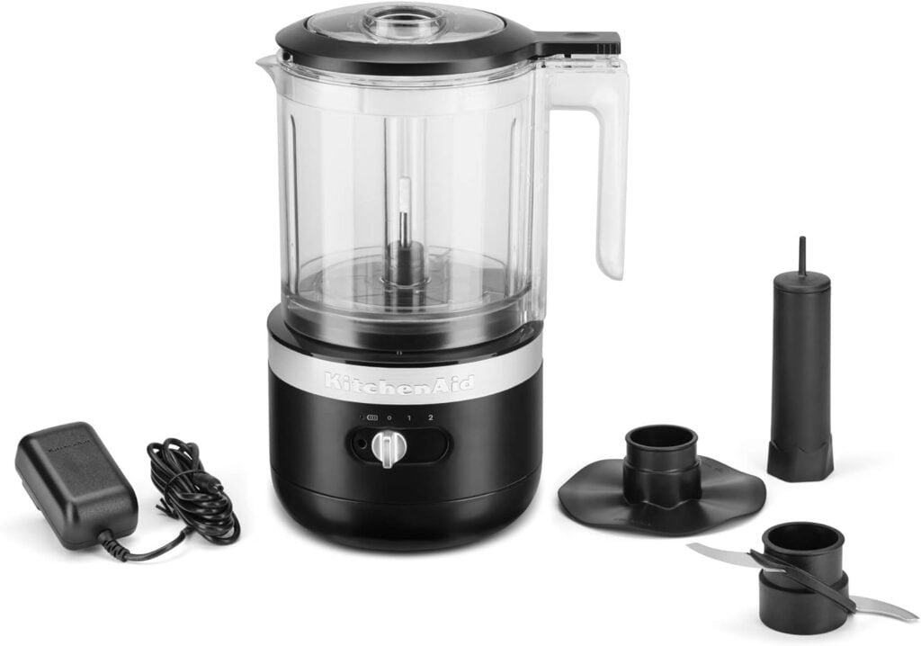 KitchenAid 5 Cup Cordless Food Chopper, Matte Black