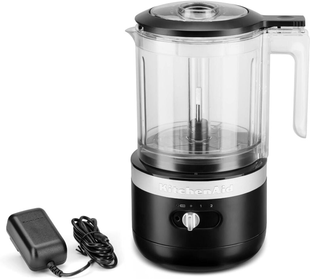 KitchenAid 5 Cup Cordless Food Chopper, Matte Black