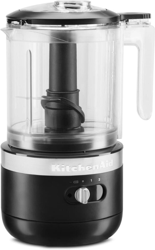 KitchenAid 5 Cup Cordless Food Chopper, Matte Black