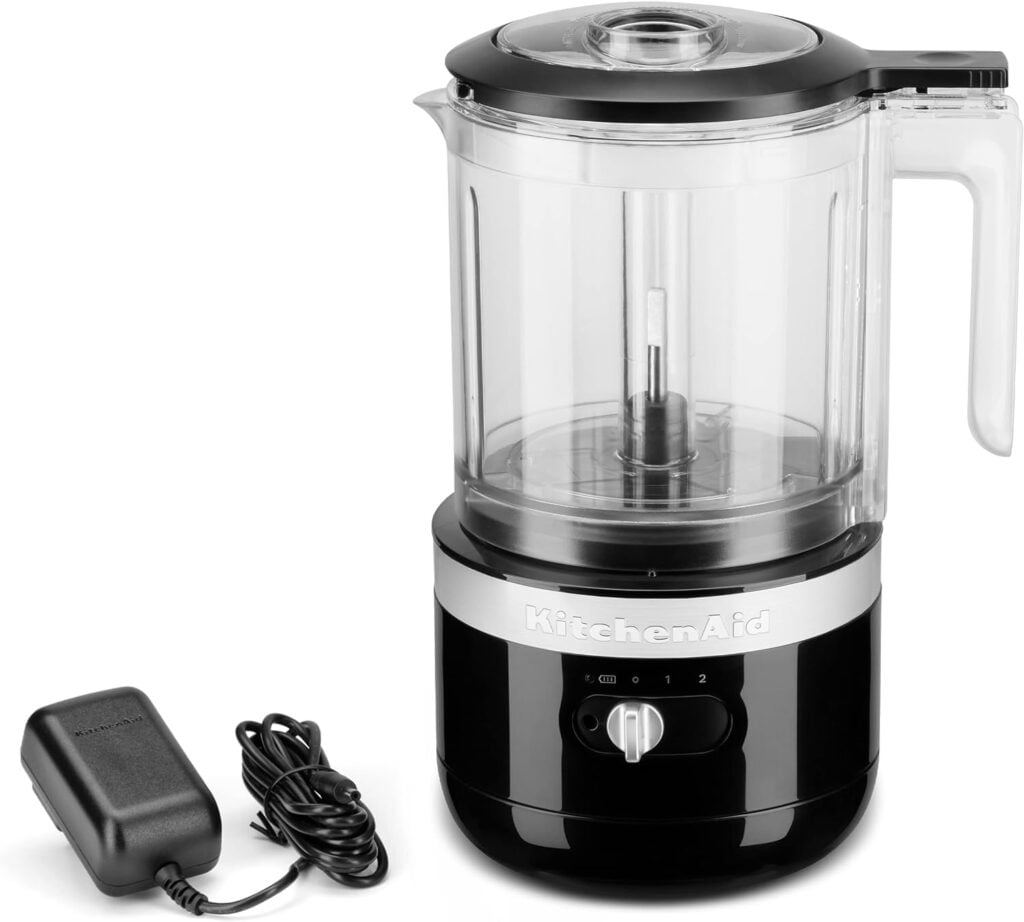 KitchenAid 5 Cup Cordless Food Chopper, Onyx Black