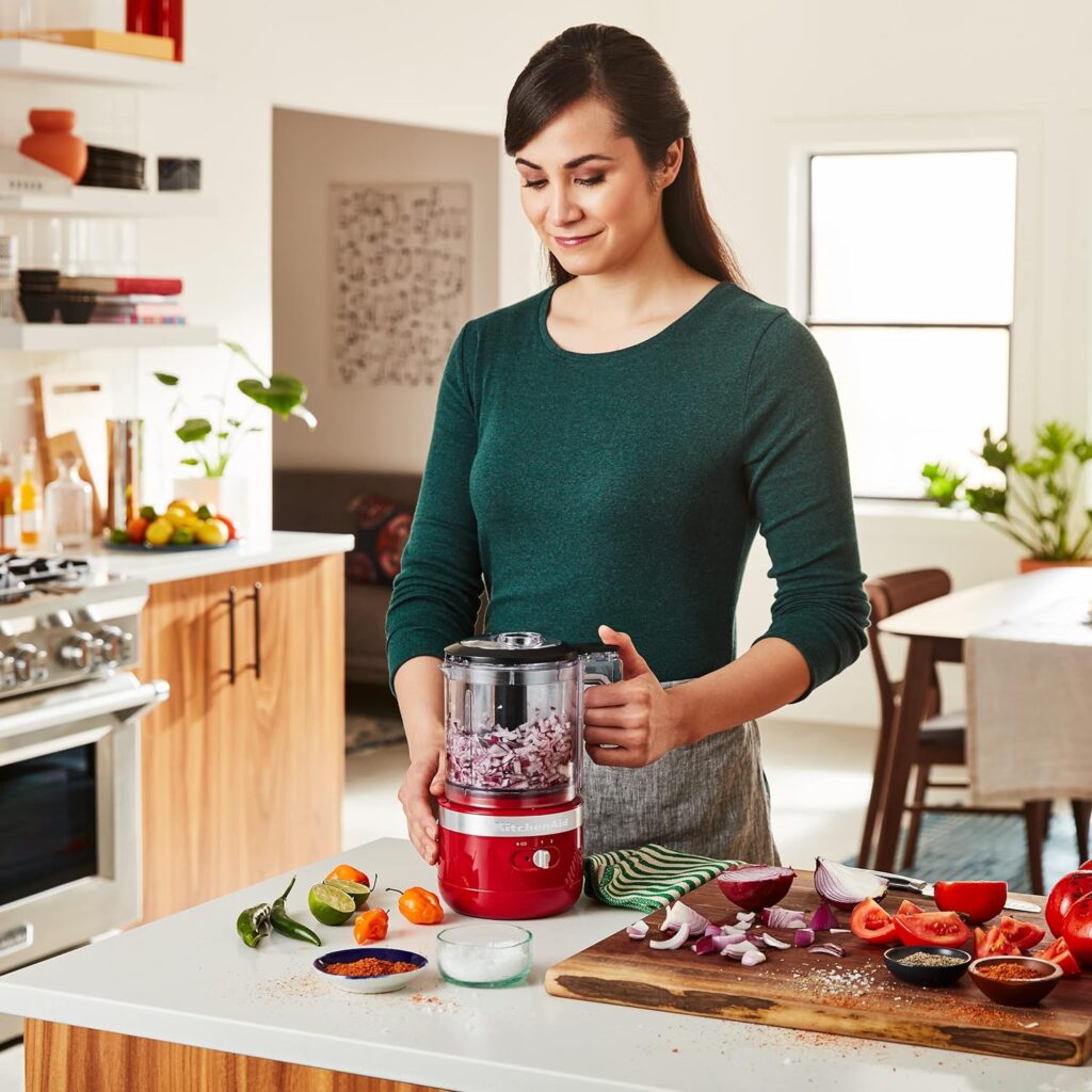 KitchenAid Cordless 5 Cup Food Chopper - KFCB519, Empire Red