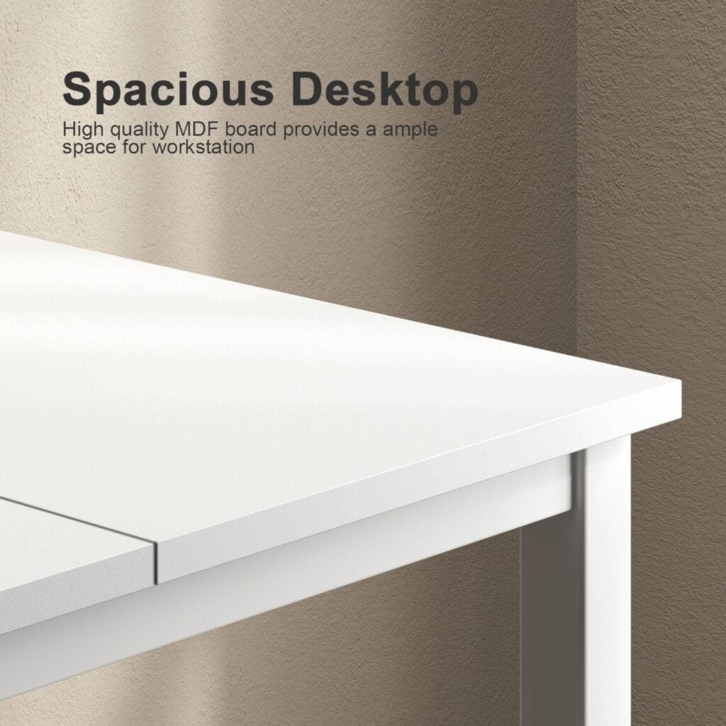 Need Large Computer Desk 70.8 x 23.6 inches Conference Table Large Office Desk Writing Table Workstation for Home Office,White 10FJGSAC3-180WW-60-ND