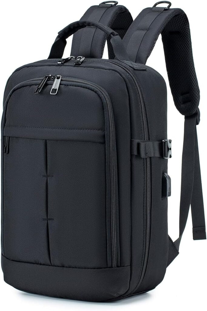 Ryanair Cabin Bag 40x20x25 Hand Luggage Backpack 15.6 Inch Laptop Backpack Hand Cabin Luggage Approved Travel Laptop Carry On Bag Holdall Shoulder Bag Rucksack Flight Bag with USB 20L