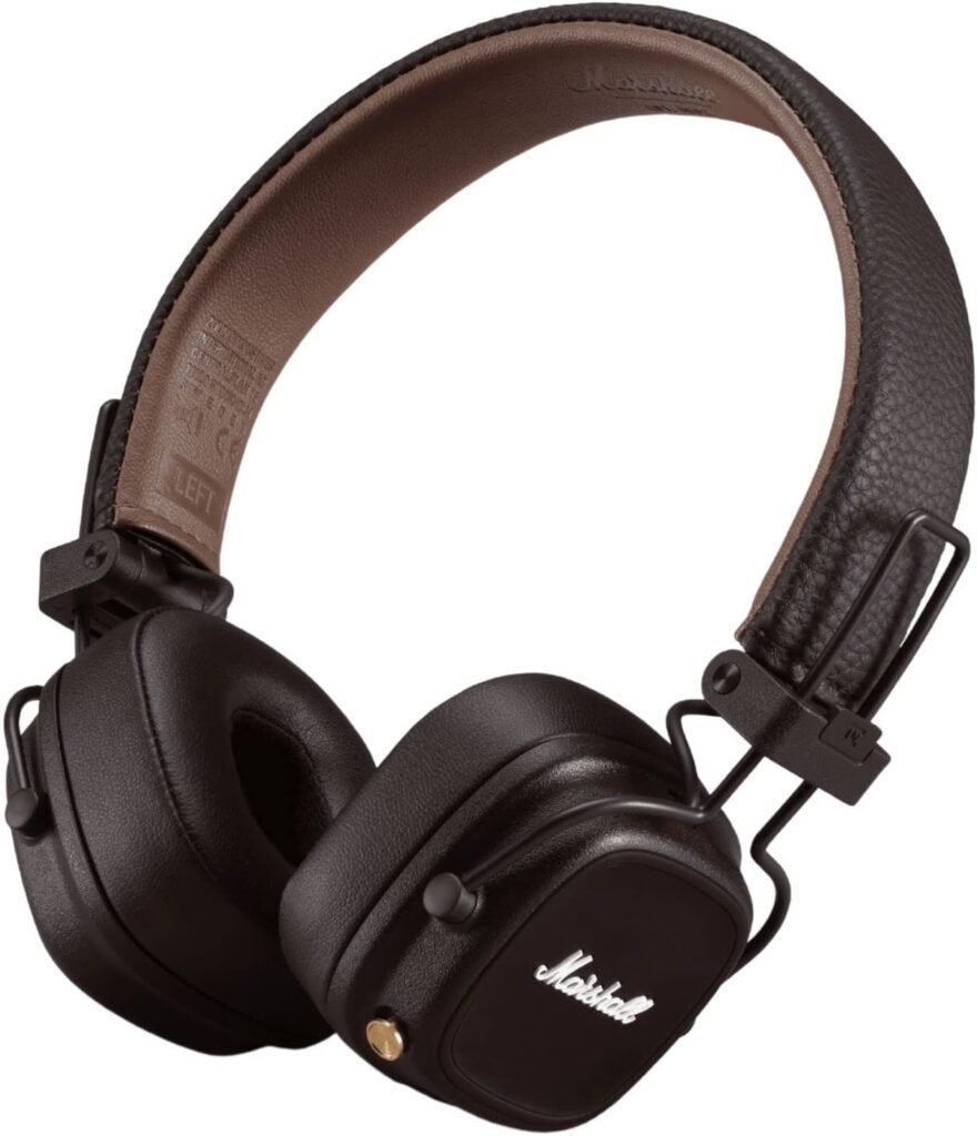 Marshall Major IV On-Ear Bluetooth Headphones, Brown