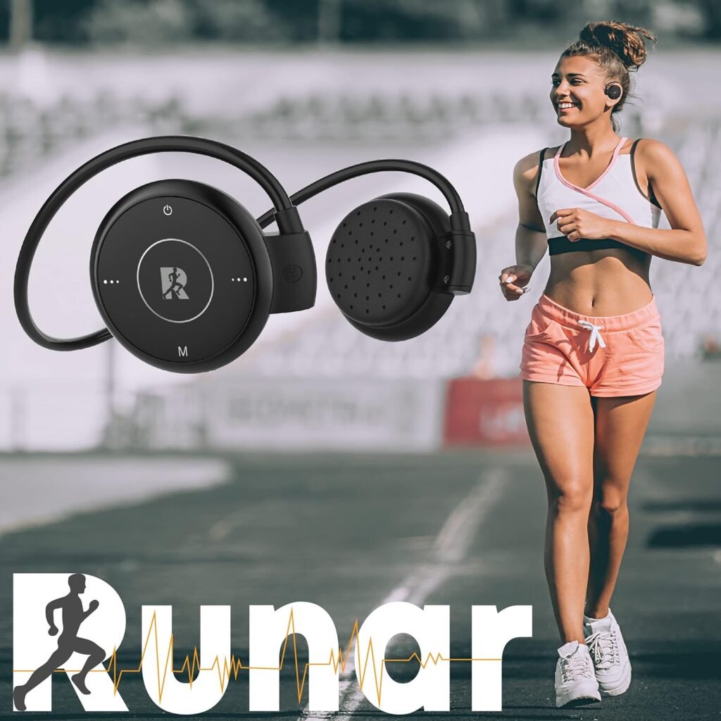 Running Headphones; Wireless Bluetooth V5.0 Headset Especially Designed for Runners