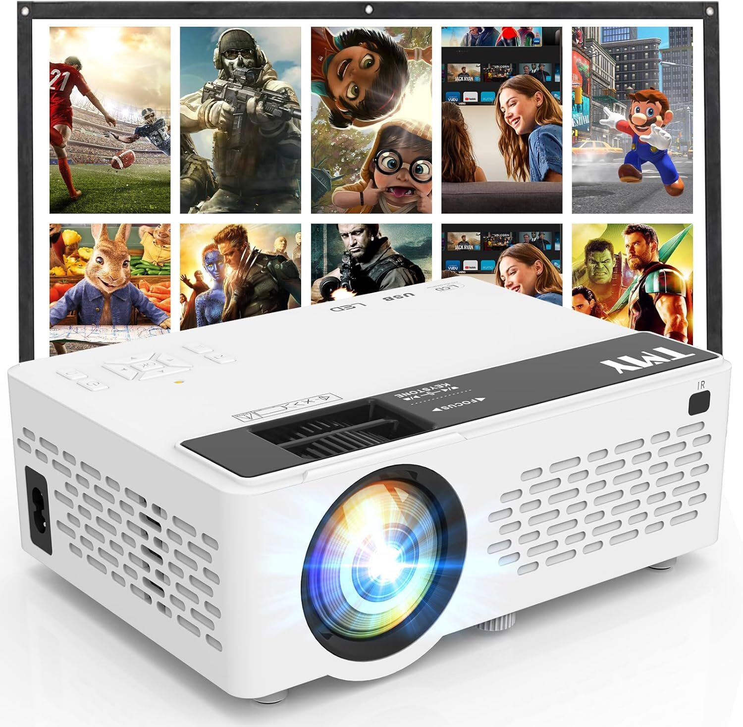 Discover the TMY Mini Projector: Your Portable 1080P Movie Experience!