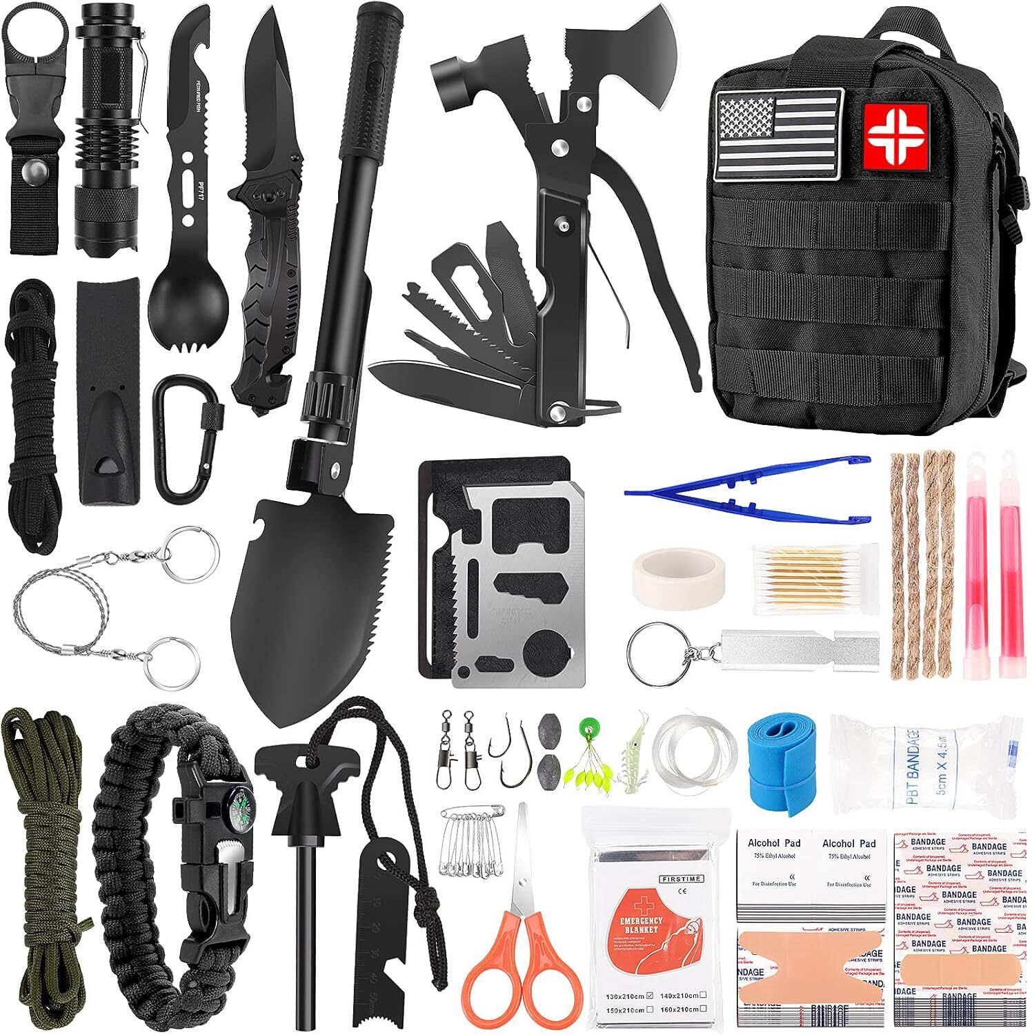 Essential Survival Gear: The Ultimate 142-Piece First Aid Kit for Outdoor Adventures!