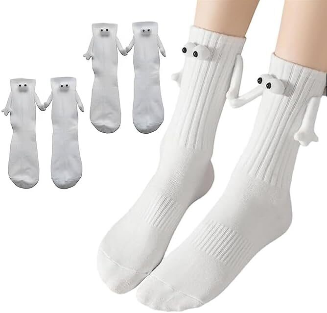 Hold Hands in Style: Fun Magnetic Socks for Couples and Friends!