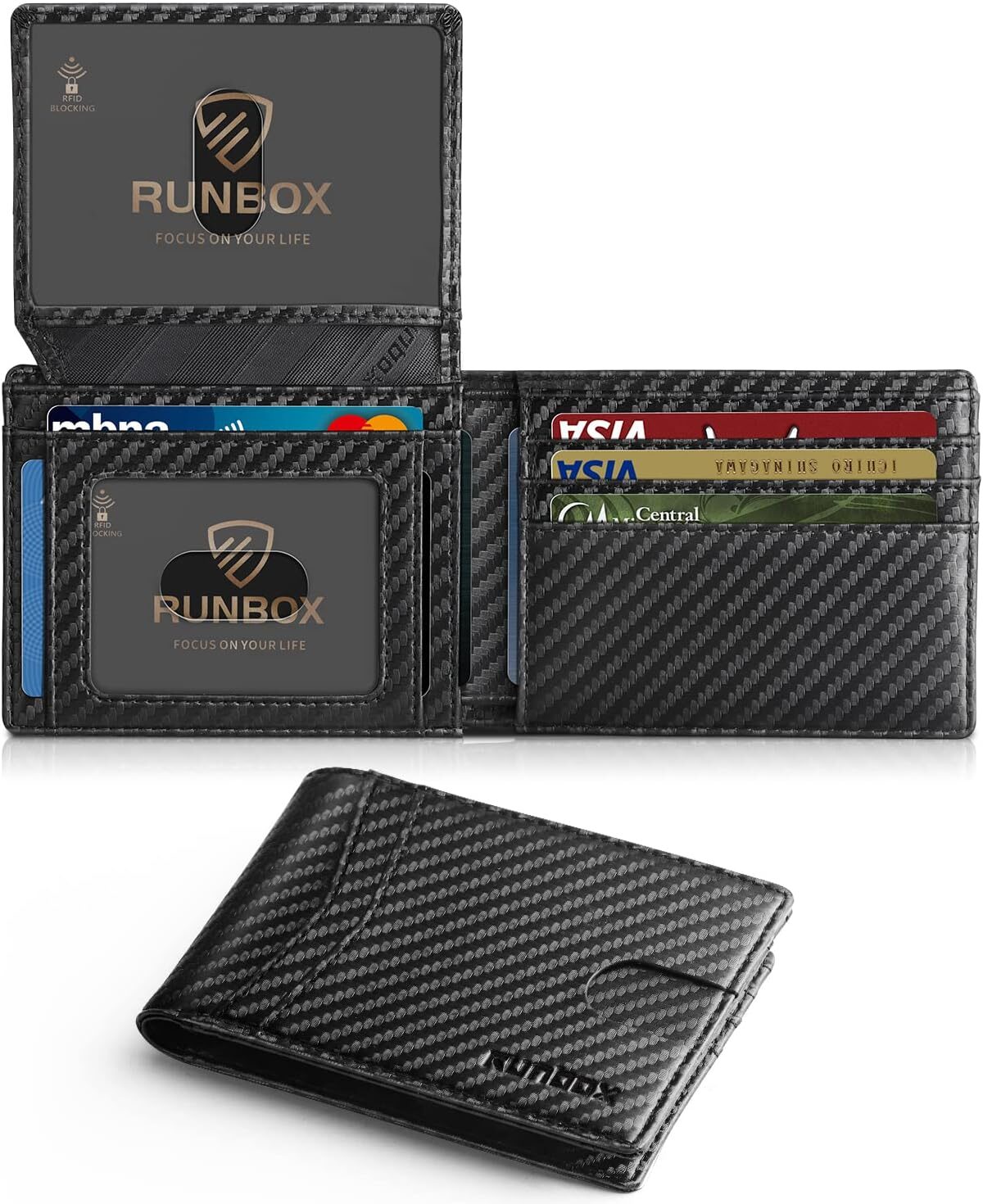 The Ultimate RUNBOX Slim RFID Wallet: Stylish Protection for Your Essentials!