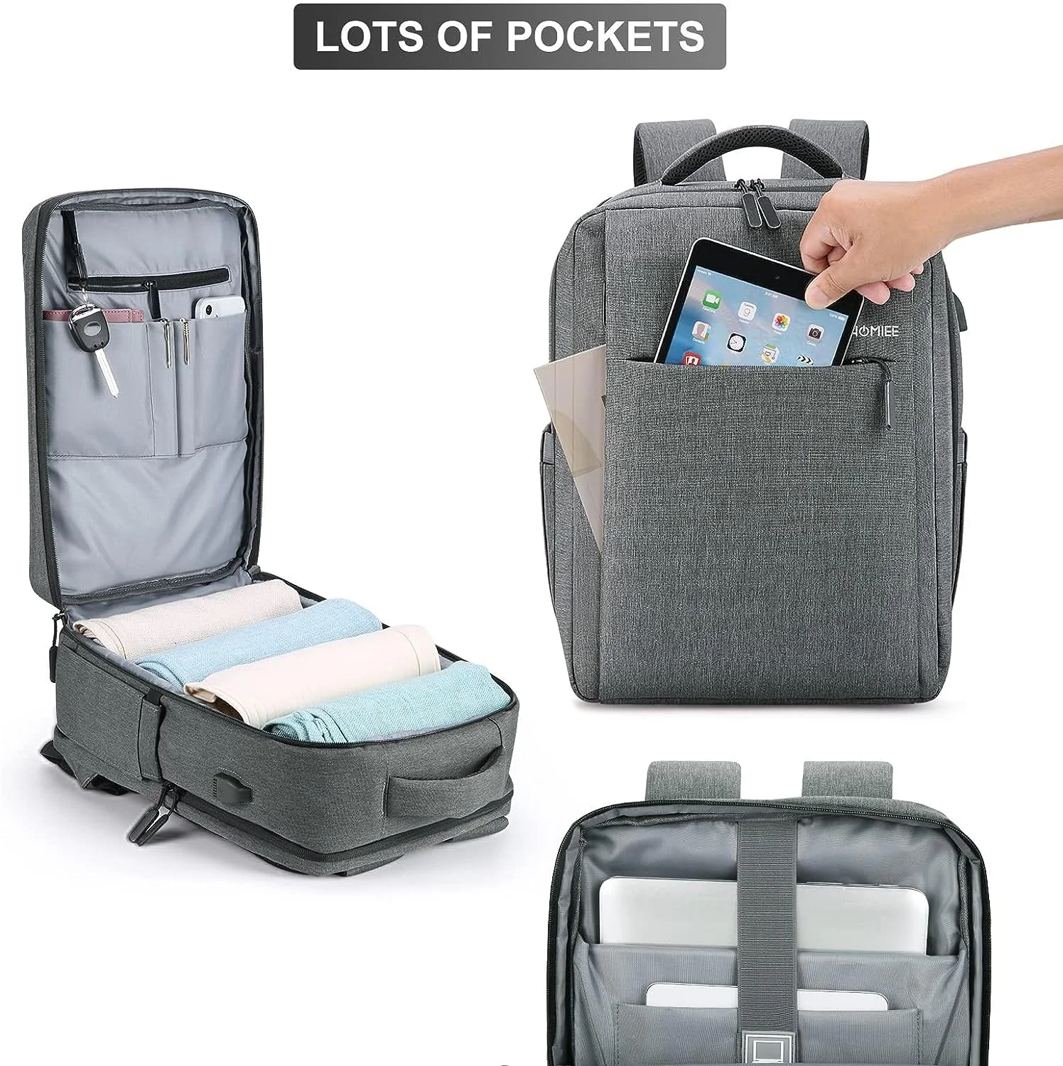 HOMIEE Cabin Bags 40x30x20 Underseat Carry On Travel Backpack for Wizz Air, EasyJet Flight Approved Hand Luggage Rucksack Casual Daypack School Bag Cabin Size 24L HOMIEE Cabin Bags 40x30x20 Underseat Carry On Travel Backpack for Wizz Air, EasyJet Flight Approved Hand Luggage Rucksack Casual Daypack School Bag Cabin Size 24L