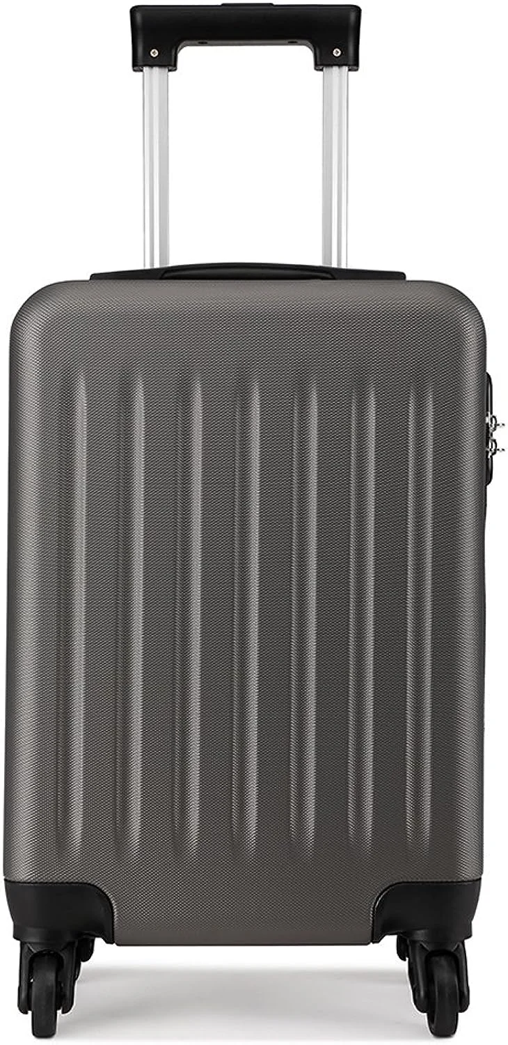 Kono 19 inch Carry On Luggage Lightweight Hard Shell ABS 4 Wheel Spinner Suitcase 2 Year Warranty Durable (Grey) Kono 19 inch Carry On Luggage Lightweight Hard Shell ABS 4 Wheel Spinner Suitcase 2 Year Warranty Durable (Grey)