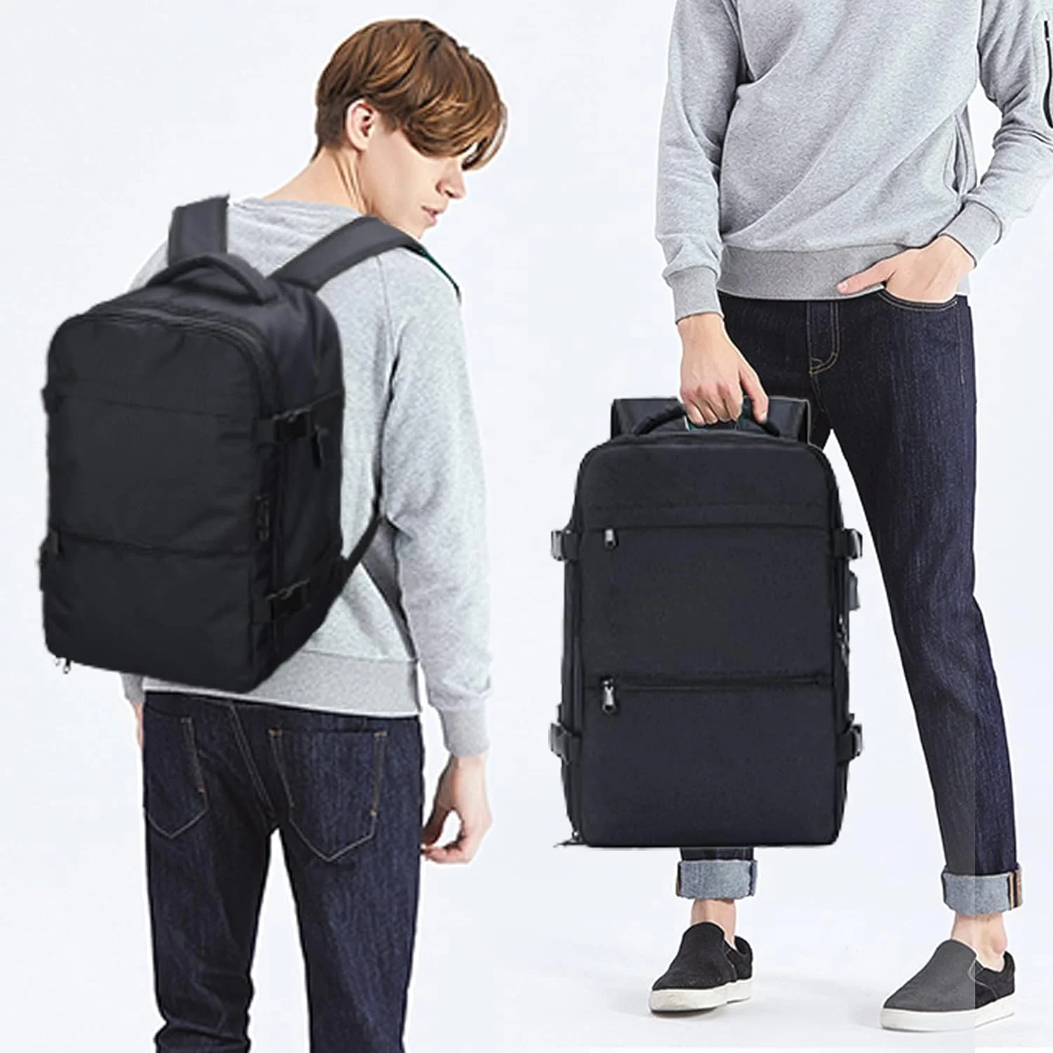 xlodea for Ryanair Cabin Bags 40x20x25 Underseat Carry-ons Bag Hand Luggage Travel Backpack Cabin Size with USB Port, Trolley Sleeve, Wet Pocket, Laptop Compartment xlodea for Ryanair Cabin Bags 40x20x25 Underseat Carry-ons Bag Hand Luggage Travel Backpack Cabin Size with USB Port, Trolley Sleeve, Wet Pocket, Laptop Compartment